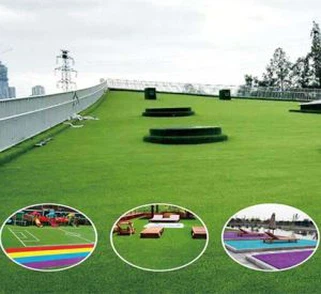 Υπαίθρια Τεχνητή Πρότυπη Γαλάζια Χλοοτάπητα