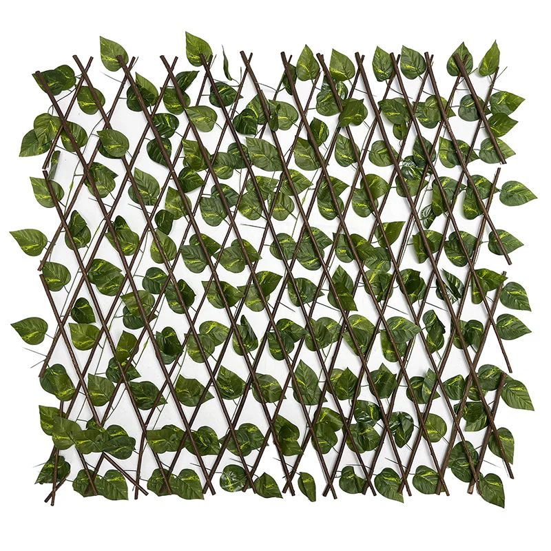 Retractable Artificial Plant Privacy Fence